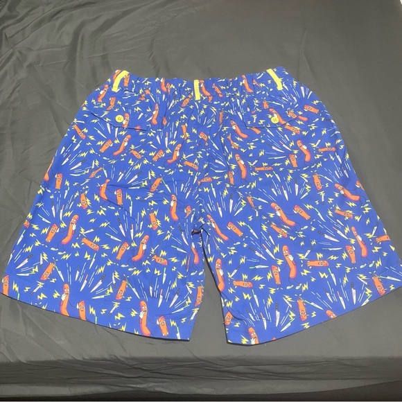 TIPSY ELVES Shorts Mens XL SAUSAGE PARTY COLLECTION Blue Limited Edition Print - Picture 2 of 8